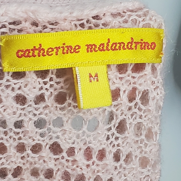 Catherine Malandrino Size M Pink Knit Sweater - Picture 4 of 8